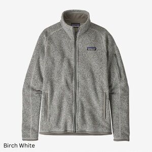Patagonia Better Sweater Fleece Jacket Full Zip Birch White